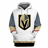 Vegas Golden Knights White All Stitched Hooded Sweatshirt,baseball caps,new era cap wholesale,wholesale hats